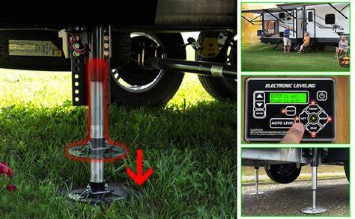 How do you level a fifth wheel with auto leveling?