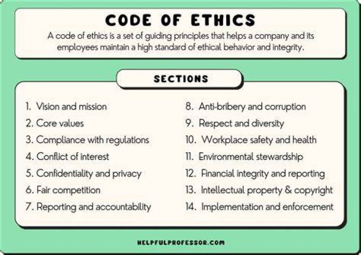 What does a professional code of ethics reflect