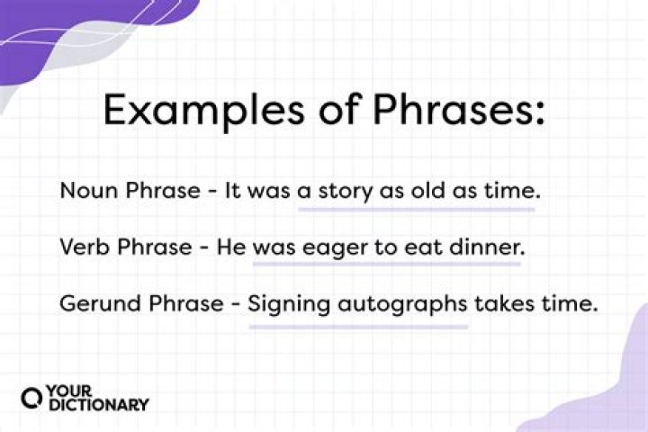 What is an example of a phrase