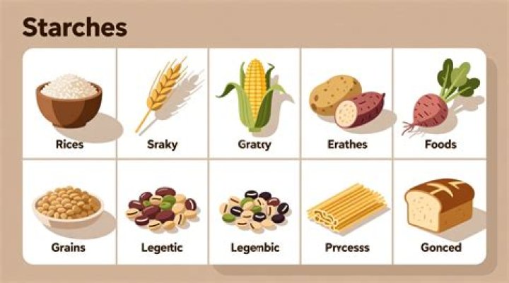 Where is starch located in a potato?