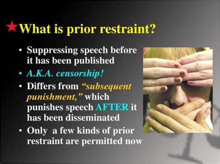 Why is prior restraint important